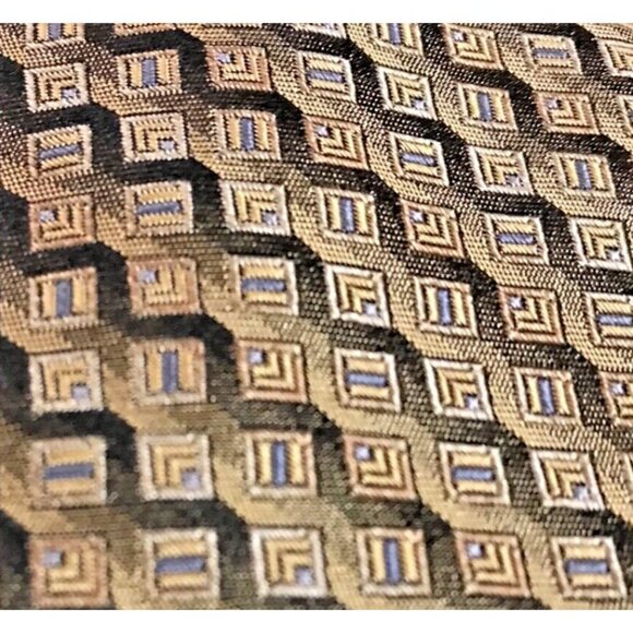 Joseph & Feiss International 100% Silk Tie Extra long 65"x4" Necktie Brown Colou - Picture 2 of 5